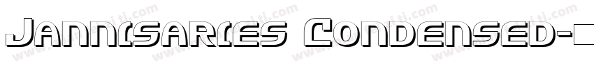 Jannisaries Condensed字体转换